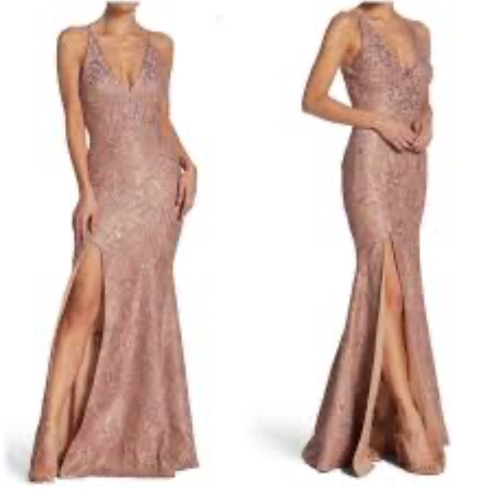 Dress the Population Rose Gold Gown